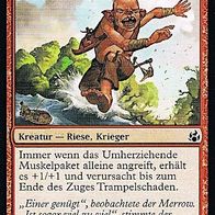 4x "Umherziehendes Muskelpaket", Common aus "Morgenluft", ungespielt - Dt./ Engl