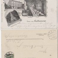 Rathenow-Litho-AK 1899 Hotel Großer Kurfürst Inh. Carl Colberg Erh.1