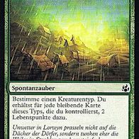 4x "Lumineszierender Regen", Common aus "Morgenluft", ungespielt - Dt./ Engl