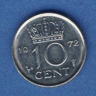 Niederlande 10 Cent 1972