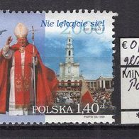 Polen 1999 6. Besuch von Papst Johannes Paul II. in Polen MiNr. 3771 gestempelt