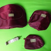 3-teiliges Kosmetik Taschen Set Paket NEU Reise Urlaub Ferien Hotel Camping ??