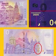 0 Euro Schein Turku - Abo Suomi - Finland LEBD 2020-1 Anniversary selten Nr 4743