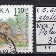 Polen 1997 Freimarken: Polnische Gutshöfe MiNr. 3651 gestempelt -2
