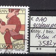 Polen 1998 Freimarke: Tierkreiszeichen MiNr. 3582 y gestempelt