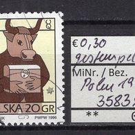 Polen 1996 Freimarke: Tierkreiszeichen MiNr. 3583 x gestempelt