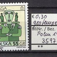 Polen 1996 Freimarke: Tierkreiszeichen MiNr. 3597 gestempelt -1