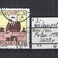 Polen 1996 Freimarke: Tierkreiszeichen MiNr. 3609 y gestempelt