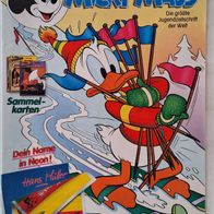 Micky Maus Nr. 4/1992 Comic von Walt Disney (mit Sammelkarten)Sehr guter Zust
