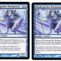 2x "Wandergardist-Wachposten" Common aus "Mirrodin", ungespielt