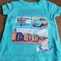 Grünes Shirt mit Aufdruck- Gr. 62 - Knot so bad