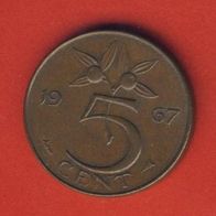 Niederlande 5 Cent 1967