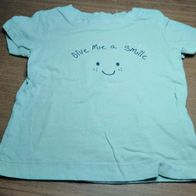 Hellgrünes Shirt mit Aufdruck - Gr. 62 - Manguun