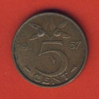 Niederlande 5 Cent 1957