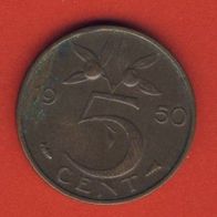 Niederlande 5 Cent 1950