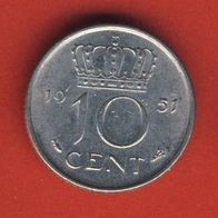 Niederlande 10 Cent 1951