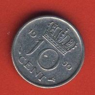 Niederlande 10 Cent 1950