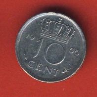 Niederlande 10 Cent 1966