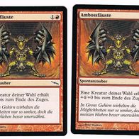 2x "Ambossfäuste" Common aus "Mirrodin", ungespielt