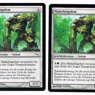 2x "Malachitgolem" Common aus "Mirrodin", ungespielt