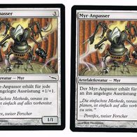 2x "Myr-Anpasser" Common aus "Mirrodin", ungespielt