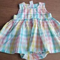 Kariertes Kleid mit angenähter Untehose - Gr. 62 - H&M