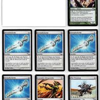 Magic-Serie "Mirrodin" 11 Uncommon Karten Deutsch/Engl., siehe Text+Bilder