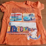 Shirt mit Aufdruck orange - Gr. 62 - Knot so bad