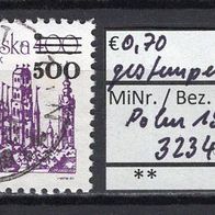 Polen 1989 Freimarke: Stadtansichten MiNr. 3234 gestempelt -1