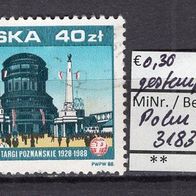 Polen 1988 70 Jahre unabhängige Republik (VII) MiNr. 3183 gestempelt