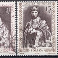 Polen 1988 Bildchronik polnischer Herrscher (III) MiNr. 3178 - 3179 gestempelt