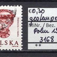 Polen 1988 Freimarke: Köpfe aus der Wawel-Burg, Krakau MiNr. 3168 gestempelt -1