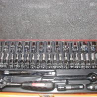Steckschlüssel 1/4Zoll-Antrieb metrisch 38 Teile
