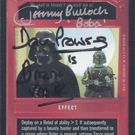 Star Wars CCG - Dave Prowse & Jeremy Bulloch † - signed card / autograph Autogramm