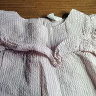 Rosa weiß gestreiftes Kleid - Sommerkleid - Gr. 80 - H&M