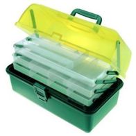 Neu! Cormoran Gerätekasten 3 ladig Kasten Zubehörbox Tackle Box Grün 34x18x20cm