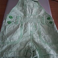 Grün gestreifte Latzhosen - Gr. 62 - Baby Club