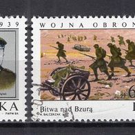 Polen 1984 45. Jahrestag des Ausbruchs des 2. Weltkriegs MiNr. 2934 - 2935 gestempelt