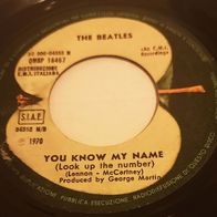 Beatles - Let It Be / You Know My Name (1970) bluesy pop rock 45 single 7" Italy