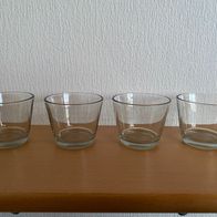 Dessertglas (klein) - 4 Stück - Höhe 6 cm / Ø oben 7,5 cm