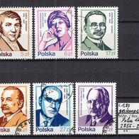 Polen 1983 Persönlichkeiten MiNr. 2856 - 2861 gestempelt