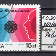 Polen 1983 Weltkommunikationsjahr MiNr. 2887 gestempelt