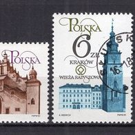 Polen 1983 Restaurierung Krakauer Baudenkmäler (II) MiNr. 2889 - 2890 gestempelt