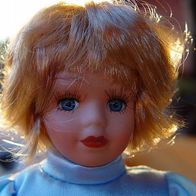 Porzellanpuppe Handgefertigt handbemalt sammel-edition ca. 26 cm porzellankopf