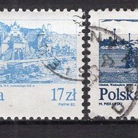 Polen 1982 Freimarken: Die Weichsel MiNr. 2833 - 2835 gestempelt