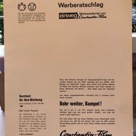 Erotik Werberatschlag - Bohr weiter, Kumpel! - Werbematerial - DIN A 4