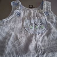 Hellblau gestreifte kurze Latzhose - Baby Club - Gr. 68