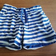 Blau weiß gestreifte Shorts Gr. 116 - impidimpi - neuwertig