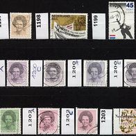 Niederlande Mi. Nr. 1197 + 1198 + 1199 + 1200A + 1200 C + 1200D + u.a. o <