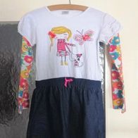 Buntes Kleid - Gr. 128 - Vikita - 7-8 Y